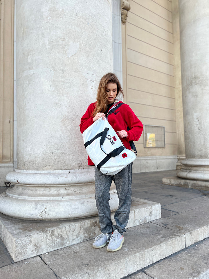 Red Zip Hoodie with Build Your Empire hoodie liner