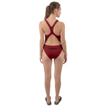 Red Czarina Cut-Out Back One Piece Swimsuit