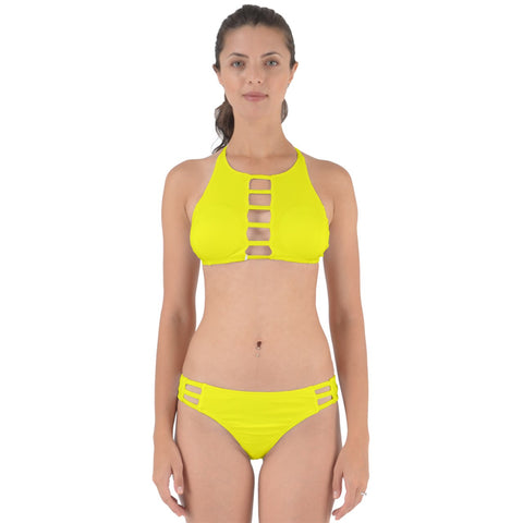 Canary Yellow Cut Out Bikini
