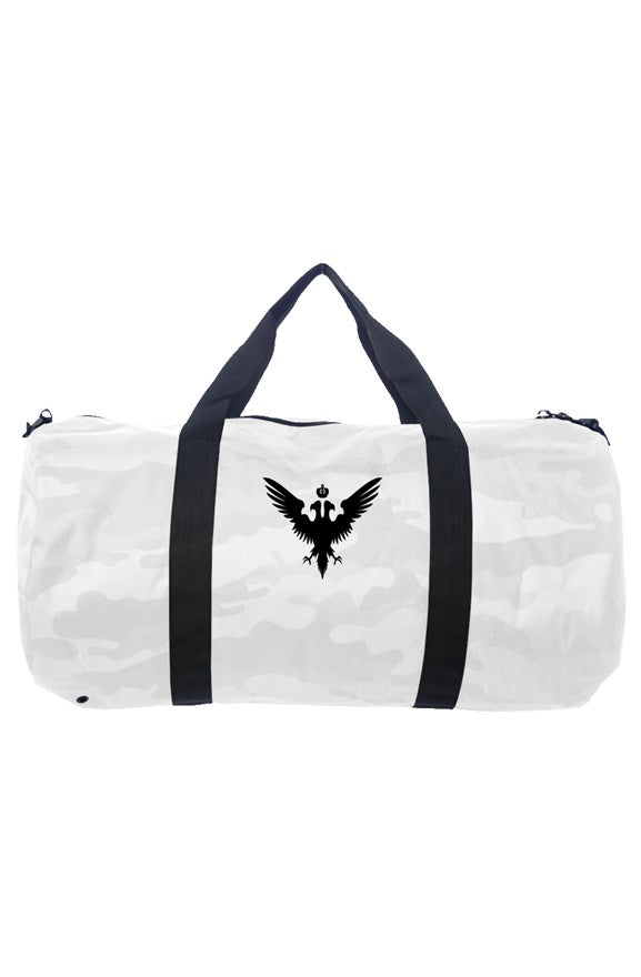 Duffle Bag with a Black Embroidered Double Headed Eagle