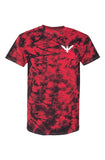 Crystal Tie-Dye Tee with Embroidered Eagle