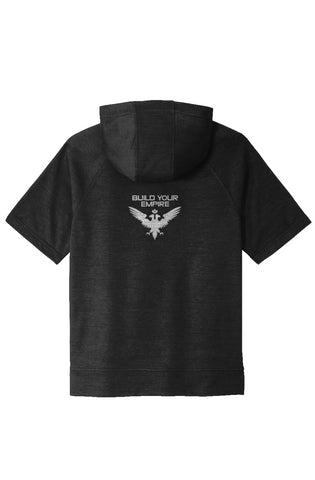 Triple Embroidered Tri-Blend Fleece Training Hoodie: Palestinian Flag+Eagle
