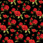 Red Rose Ring Detail Crop Bikini