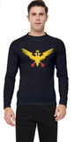 Black Rash Guard-MMA Gold Double Headed Eagle Design for Czar Clothing