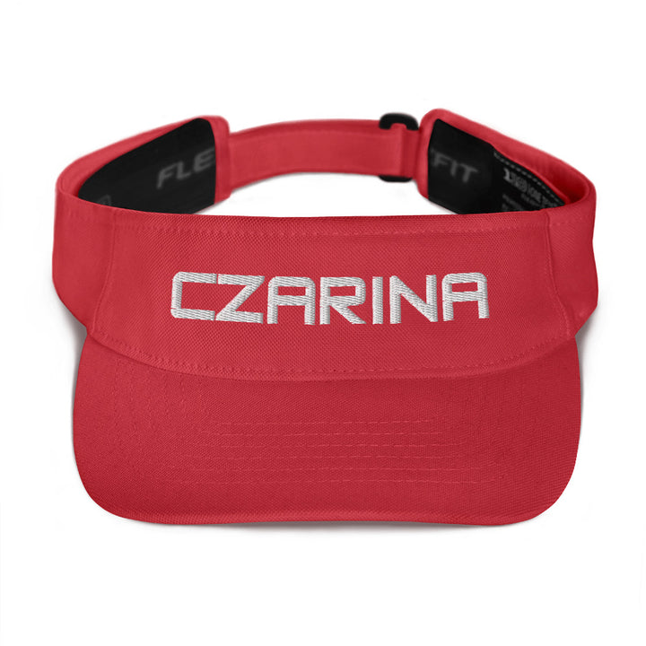 Czarina Visor White Embodery