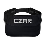 Czar Visor-white CZAR logo