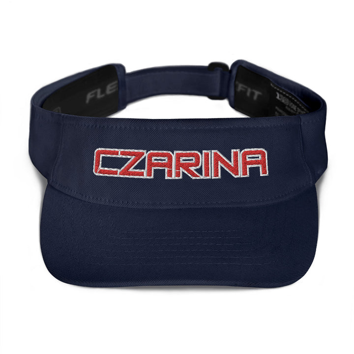 Czarina Visor Red Embodery