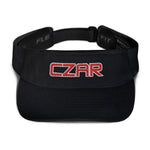 Czar Visor-red CZAR logo