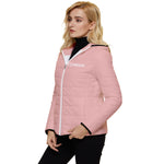 Women's Pink Czarina Hooded Quilted Jacket