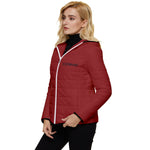 Red Czarina Women's Hooded Quilted Jacket