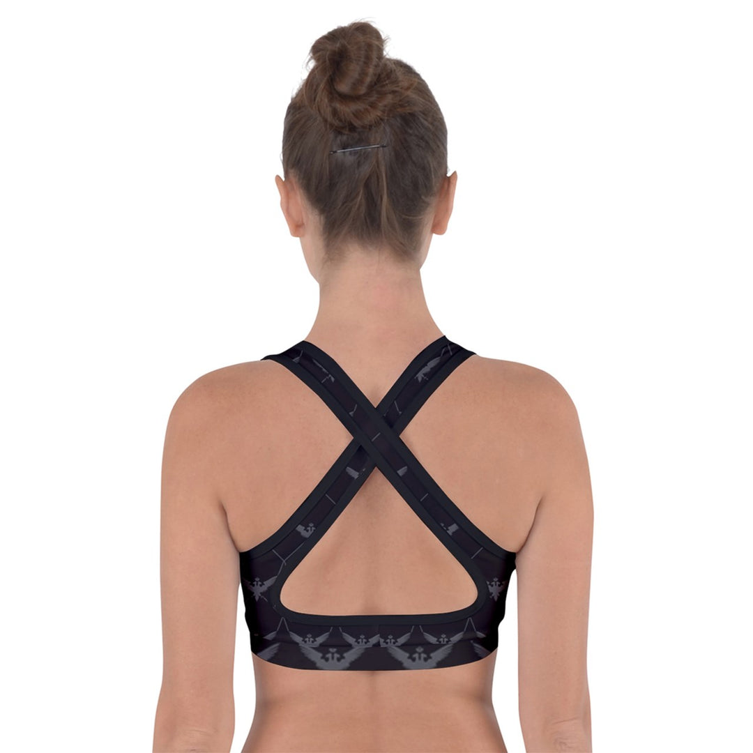 Czarina Black Cross Back Sports Bra