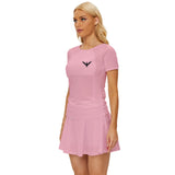 Light Pink Women's Sportswear Set w Black Eagle