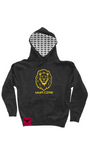 GOLD MMA CZAR Lion heavyweight pullover hoodie with Double Headed eagle Hoodie Liner