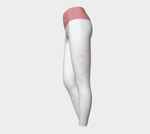 Czarina Pink Rose Yoga Leggings | Czar Clothing