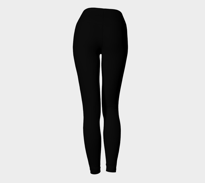 Black Yoga Leggings with White Czarina Text