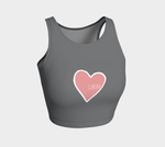 Czarina Pink Heart Athletic Top | Czar Clothing