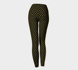 Modern and sleek Black and Gold Czarina leggings. | Czar Clothing