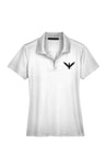 Double Embroidered Double Headed Eagle Performance Ladies' Plaited Polo