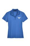 French Blue Performance Ladies&amp;#39; Plaited Polo with 