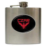 Red CZAR  Hip Flask (6 oz)