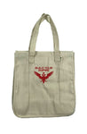 Hemp Market Tote with RED BUILD YOUR EMPIRE Embroidery