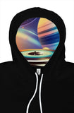 Astronaut DJ Black pullover hoody with Eurotro embroidery