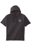 Boxing Dark Gray Tri-Blend Fleece  S/S Hooded Pullover with Embroidery