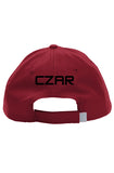 RED Pitch Performance Cap with Dual Black Embroidery