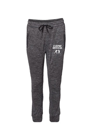 Heather Charcoal Performance Joggers with CZAR BOXING Embroidery 