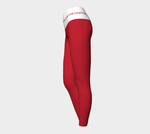 Czarina Red and White Yoga Pants | Czar Clothing