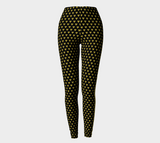 Modern and sleek Black and Gold Czarina leggings. | Czar Clothing