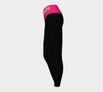 Czarina Black Leggings with Pink