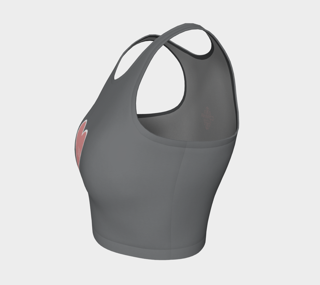 Czarina Pink Heart Athletic Top | Czar Clothing