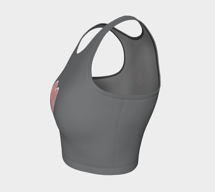 Czarina Pink Heart Athletic Top | Czar Clothing