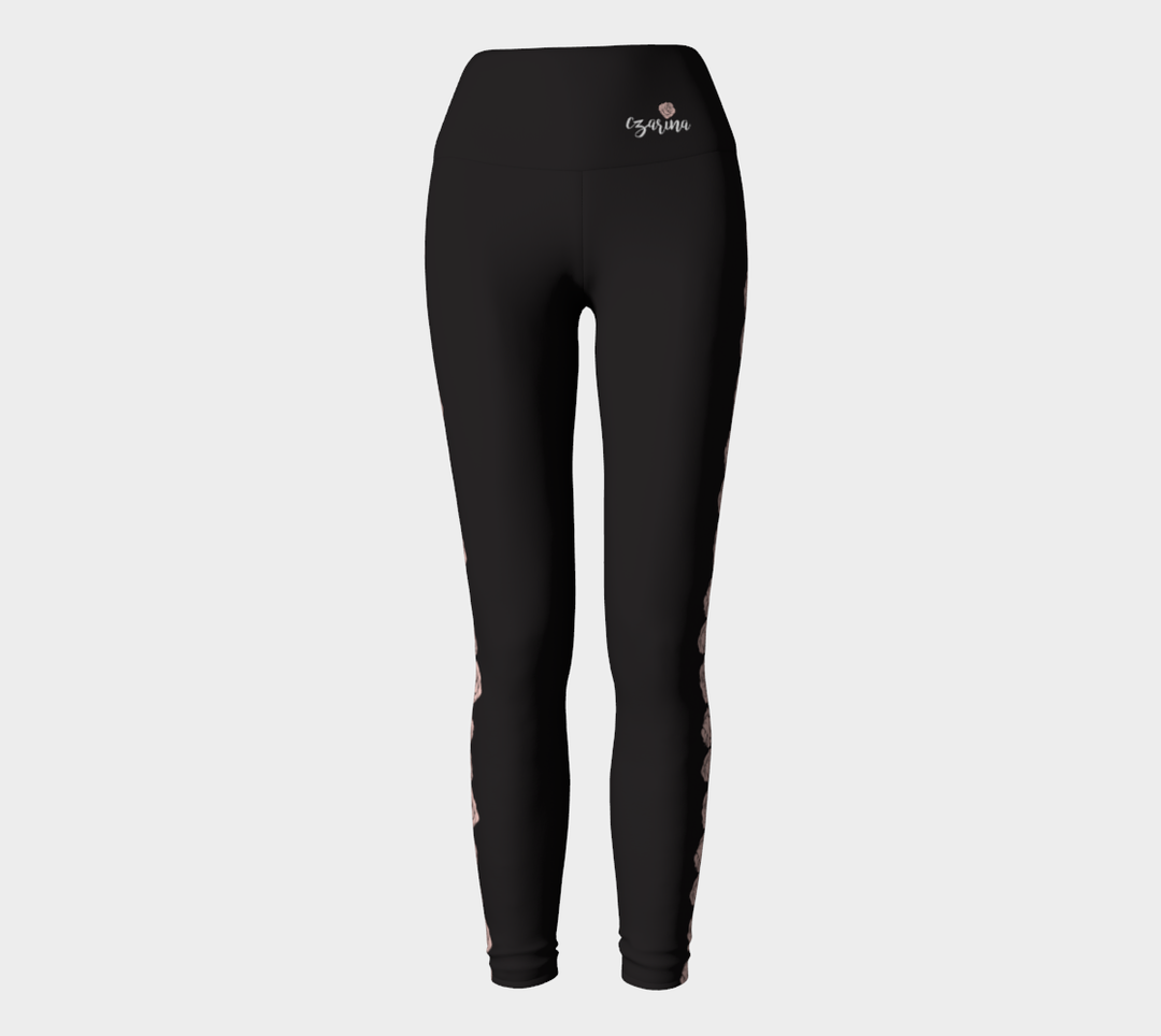 Czarina Roses Yoga Leggings | Czar Clothing