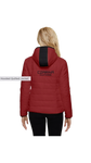Red Czarina Women's Hooded Quilted Jacket