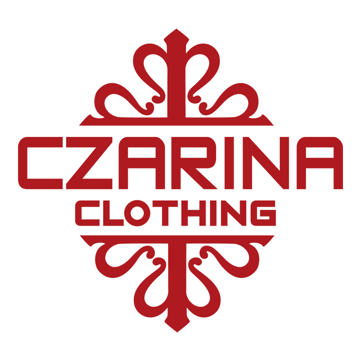 Embroidered Womens Puffer Jacket with Red Czarina Clothing