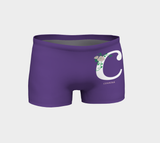 Two Piece matched set: Purple Czarina Large C Athletic Top + Shorts