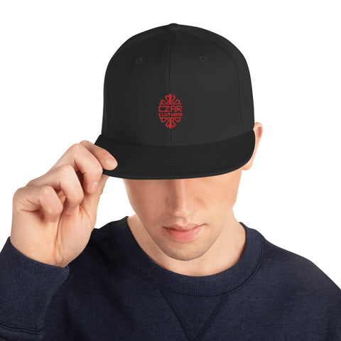 Czar Snapback Hat-black/red | Czar Clothing