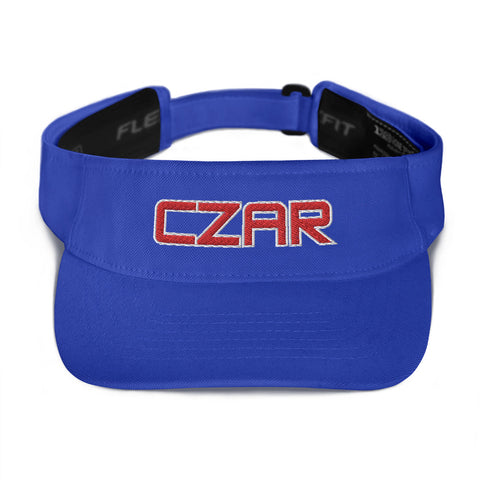 Czar Visor-blue/red | Czar Clothing