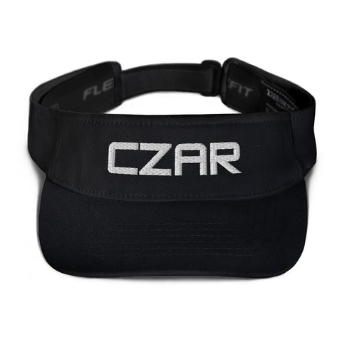 Czar Visor-black/white | Czar Clothing