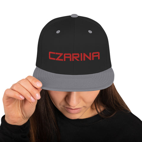 Czarina Snapback Hat-red/black/gray | Czar Clothing