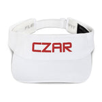 Czar Visor-white/red | Czar Clothing