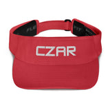 Czar Visor-red/white | Czar Clothing