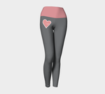 3 Piece Matched Set: Pink Heart Athletic Top + Leggings + Shorts that match