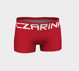 3 Piece Red Czarina Matched set: Red Leggings+Red athletic Top + Red shorts